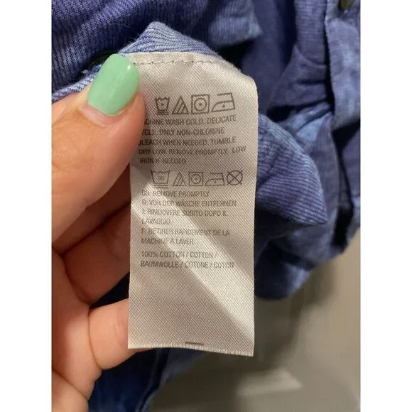 Logo by Lori Goldstein Blue TyeDye 2x blouse - Picture 5 of 6